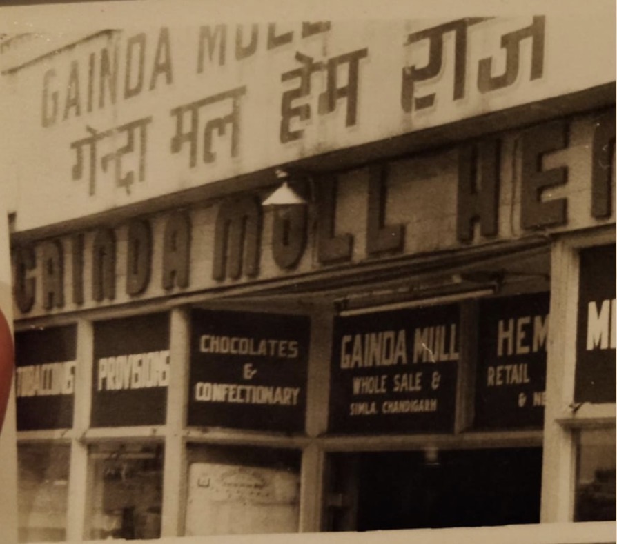 The original Gainda Mull Hem Raj storefront in Shimla